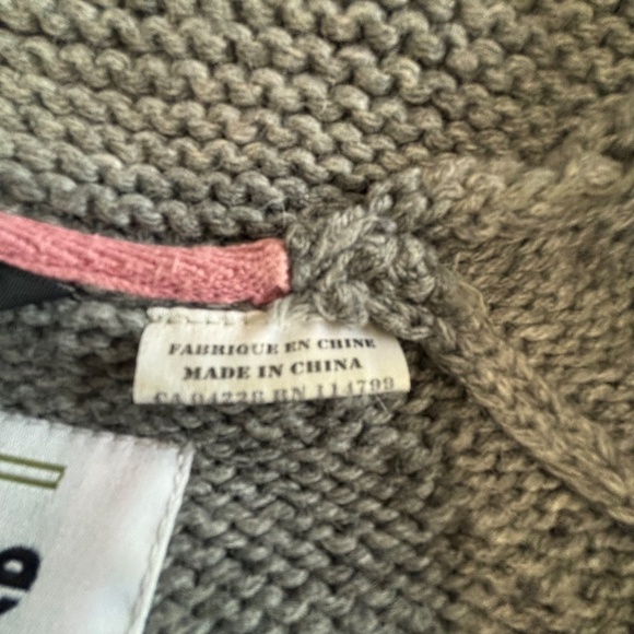 Triple Five Soul full zip Cowichan style sweater wool blend size small - Picture 10 of 12